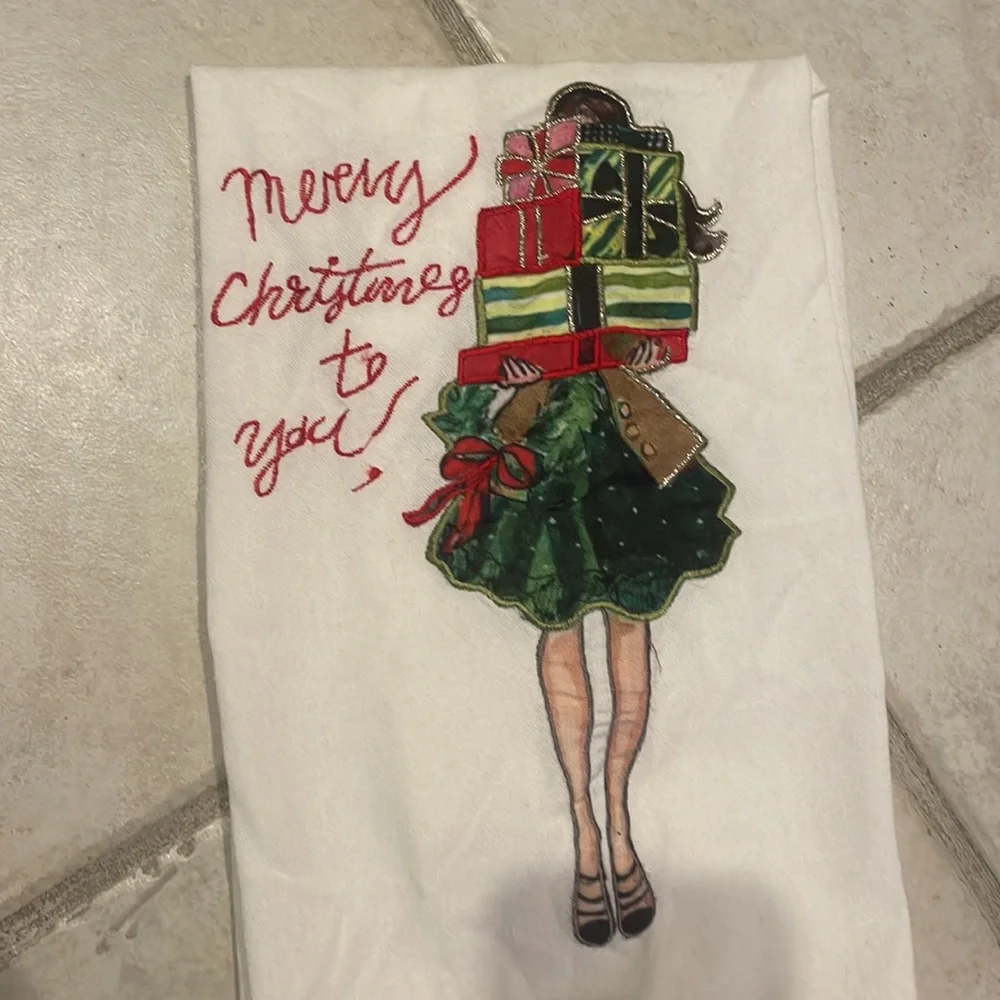 Merry Christmas to you kitchen towel